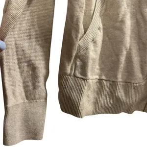 GAP Women's Hooded Open Cardigan Beige Long Sleeve‎ Size S thumbnail 5