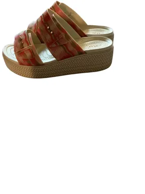 Crocs LiteRide Marbled Aztec Platform Sandals Women's Size 7 thumbnail 2