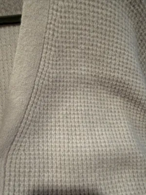 Velvet‎ by Graham & Spencer tan cream Cropped Waffle-Knit Cardigan med thumbnail 7