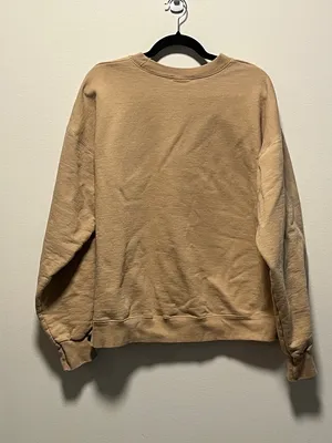 THE BAR Varsity Chocolate Chip, Brown/Tan Crewneck Sweatshirt, Size L thumbnail 8