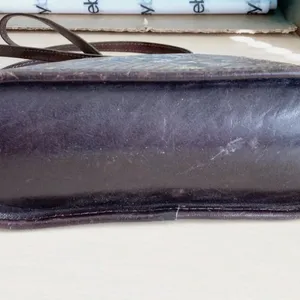 Brighton Crossbody Brown Python Faux Snakeskin Leather Purse‎ bag Small Vintage thumbnail 5