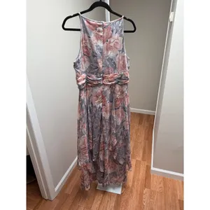 NEW R&M Richards 9218 Floral Long Dress Halter Maxi Dress Size 16 thumbnail 6