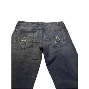 7 FOR ALL MANKIND Women jeans A Pocket Stretch Flare Mid Rise sz 31 thumbnail 3