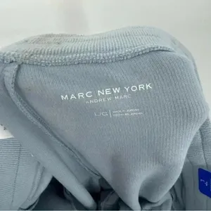 Marc New York Ribbed Joggers L Serenity Blue Lounge Pants NWT Flaw thumbnail 11
