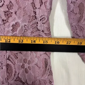 NWT JJ's House Lace Full Length Dress Womens 14 Wisteria Formal‎ Wedding Event thumbnail 8