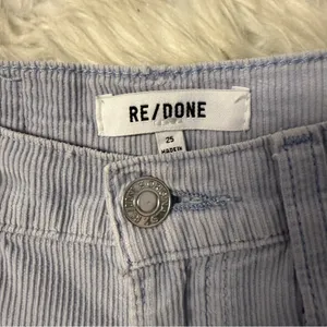 RE/DONE Wide Leg Corduroy Pants – Size 25 – Washed Slate – High Rise thumbnail 5