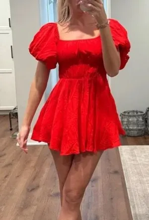 Princess Polly Red Halton Mini Dress thumbnail 1