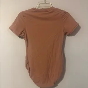 SKIMS Fits Everybody T-Shirt Bodysuit in Limited Edition Sienna size large thumbnail 4