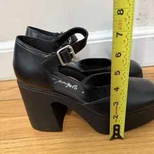 Free People Black Gwen Platform Mary Janes Size 38 (US 8) thumbnail 5