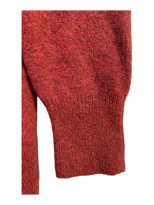 Madewell Cozy Cardigan Open-Front Rust Sweater Oversized Size XS NWT thumbnail 6