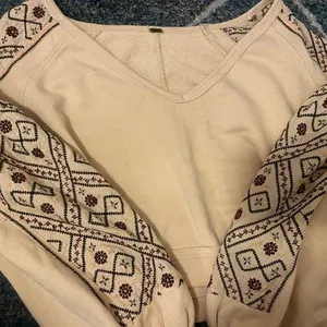 Embroidered Cream Blouse thumbnail 1