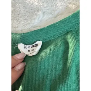 Cotton On Green Cropped Tank Top | Size M thumbnail 3