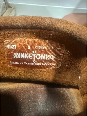 Minnetonka Venice Western Bootie Moccasins Suede Women's Size 8 thumbnail 6