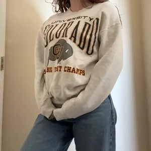 Vintage 90s‎ University of Colorado Graphic Crewneck Sweater Sz L Grey thumbnail 4