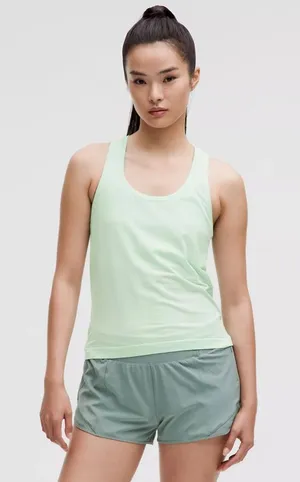 Lululemon NWT Swiftly Tech Racerback Tank Top 2.0 Waist Length - Sea Mist - 8 thumbnail 1