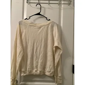 Virginia Tech Hokies Women's Juniors Thermal Waffle Knit Shirt Top Size M Beige thumbnail 11