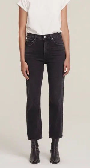 AGOLDE Wilder Straight Leg Jeans in Panoramic thumbnail 1