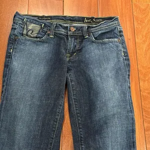 Citizens Of Humanity 'Paloma 088 Stretch Low Waist Blue Flare‎ Wide Leg Jeans 27 thumbnail 3