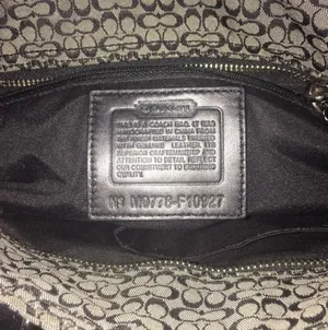 Gray Coach Purse  thumbnail 4
