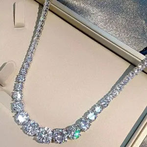 18” Silver Sterling 100% Cz Diamond. thumbnail 3