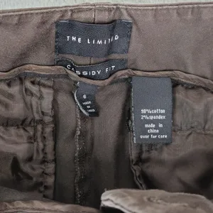 The Limited Cassidy Fit‎ Bermuda Chino Shorts Womens 6 Stretch Brown thumbnail 6