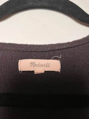 Madewell Textured Wrap Tie Top – Black (XXS) thumbnail 3