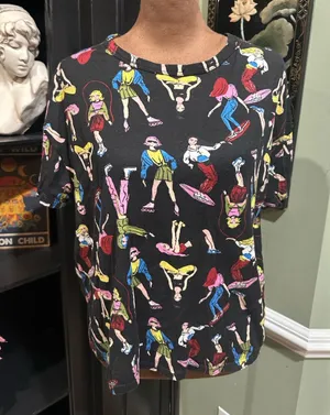 Zara Active Girl Cartoon Print Boxy Tee – Size Small thumbnail 1