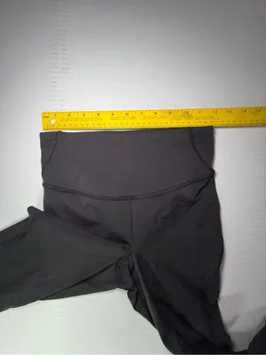 lululemon base pace crop Black High-Rise Performance Leggings est sz 6 see msmts thumbnail 4