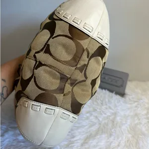 y2k COACH Brown Cream Signature Ergo Hobo Shoulder Bag thumbnail 3