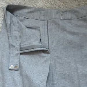 Andrea Viccaro Gray‎ Plaid Classic Women's Light Gray Dress Pants Size 6 thumbnail 8