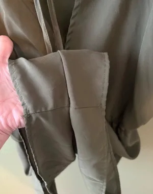 Bebop Olive Green Cold Shoulder Romper  thumbnail 5