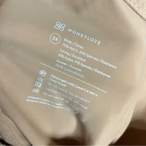 Honeylove‎ super power short Shapewear tan nude NWOT women's 2X special occasion thumbnail 10
