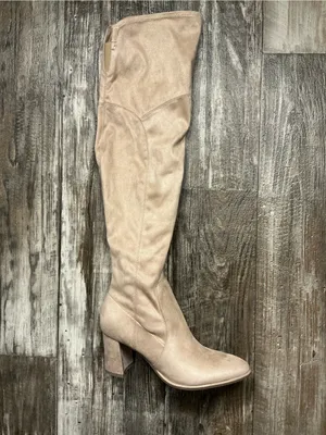 Marc Fisher Tan Over-the-Knee Block Heel Boots Size 7 thumbnail 8