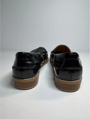 Steve Madden Melliany Women’s 8.5 Black Patent Penny Loafers Block Heel thumbnail 4