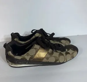 COACH Hadley Womens Logo Sneakers Brown Size 7 M thumbnail 6