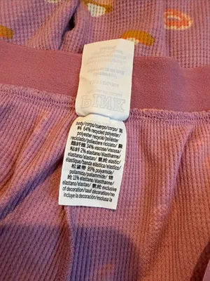PINK pumpkin spice pajama pants Size L thumbnail 5