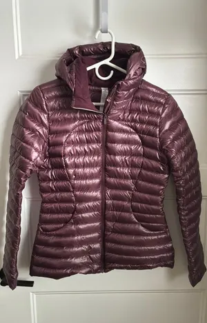 Lululemon puffer purple jacket  thumbnail 1