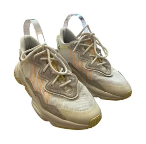 Adidas Women's Ozweego Shoes Originals Sneakers White/Orange GW5623 US 7 thumbnail 1