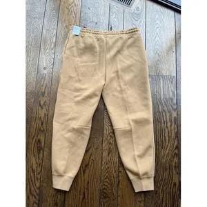 Nike Tech Fleece Joggers Size XL Womens Mid Rise Sportswear Flax Brown $120 thumbnail 6