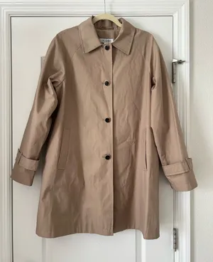 Via Spiga Single Breasted Button Down Classic Trench Coat Tan Size M thumbnail 1
