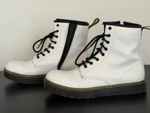 White Dr. Martens Boots thumbnail 1
