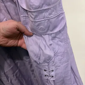 By Anthropologie Palazzo Utility Pants Cargo Wide Leg Lilac Purple Pull On Sz 10 thumbnail 12