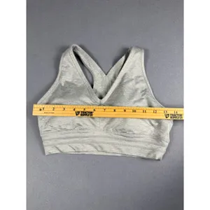 Sweaty Betty Grey Marl V-Neck Racerback Sports Bra SB9612B Women Size M thumbnail 4