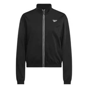 NWT Reebok Womens Banded Track Jacket IT5643 Black / White S thumbnail 6