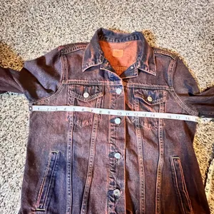 GAP 1969 Women's Denim Jacket Distressed Wash‎ Size M thumbnail 3