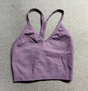 Set Active Purple Ribbed Active Sports Bra Bralette Size XSmall EUC thumbnail 1