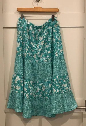 Susan Graver Tiered Skirt thumbnail 3