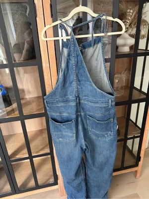 Pilcro painter denim overalls jumpsuit Anthropologie medium was straight leg thumbnail 9