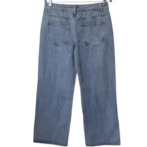 NEW‎ Edikted Wide Leg Light Blue Jeans Capsule Grunge Skater Comfort M thumbnail 5