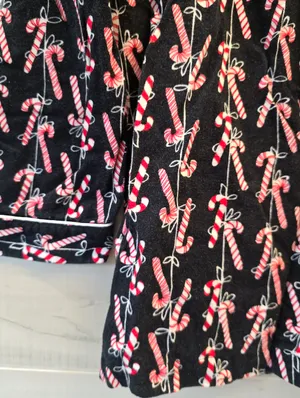 {XS} Vintage Victoria's Secret Christmas Candy Cane Pajama Set thumbnail 3